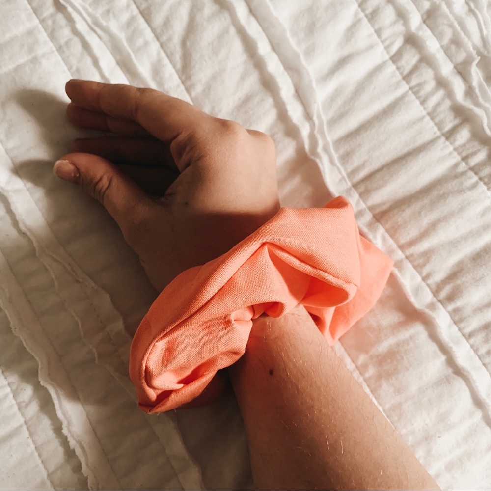 Peach Soft Scrunchie - Picture 2 of 2